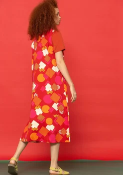 Clearance Gudrun Sjödén Jerseykleid Kompass Aus Bio-Baumwolle walderdbeere