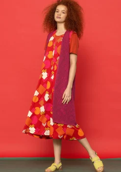 Clearance Gudrun Sjödén Jerseykleid Kompass Aus Bio-Baumwolle walderdbeere