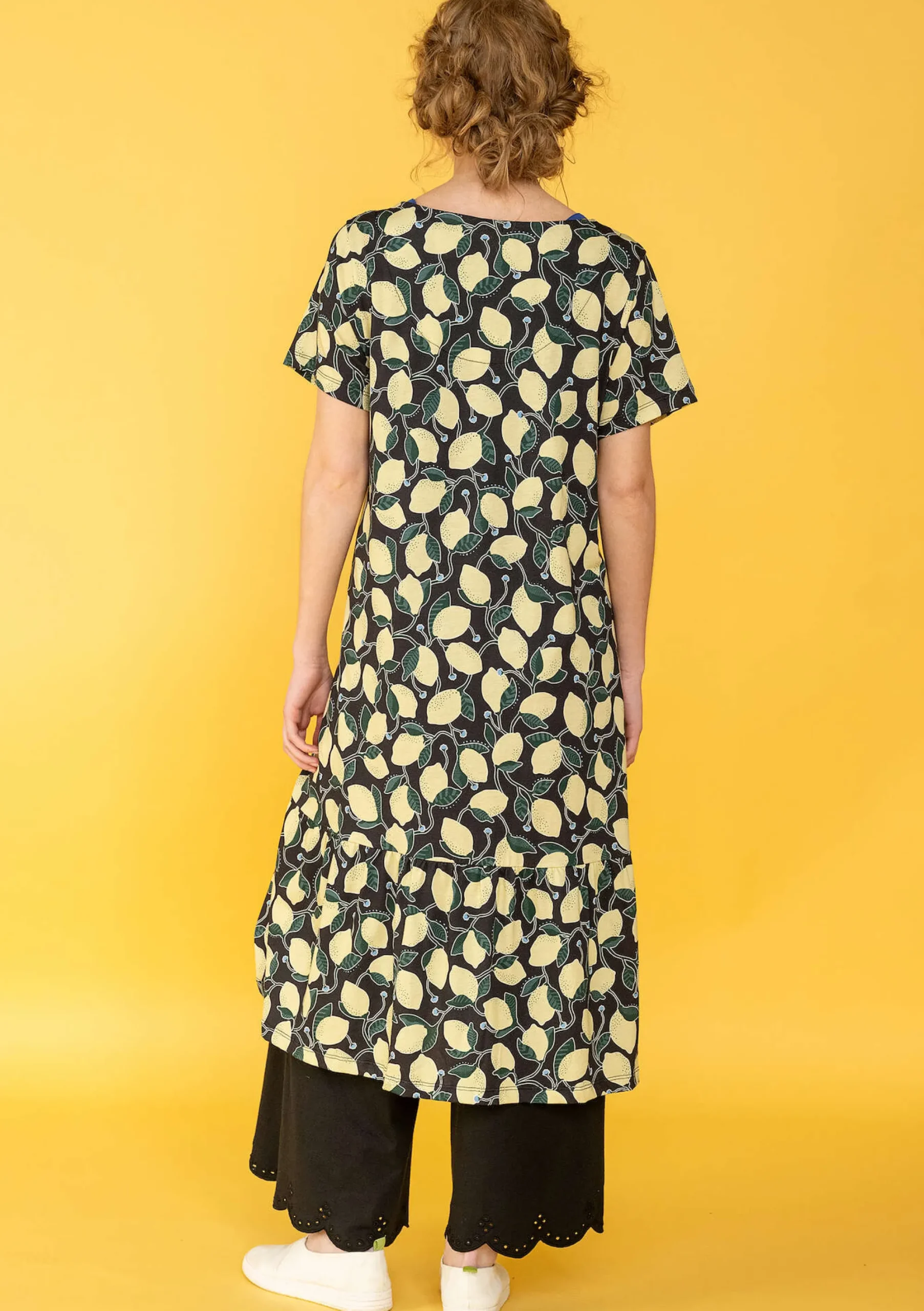 Discount Gudrun Sjödén Jerseykleid Luisa Aus Bio-Baumwolle schwarz