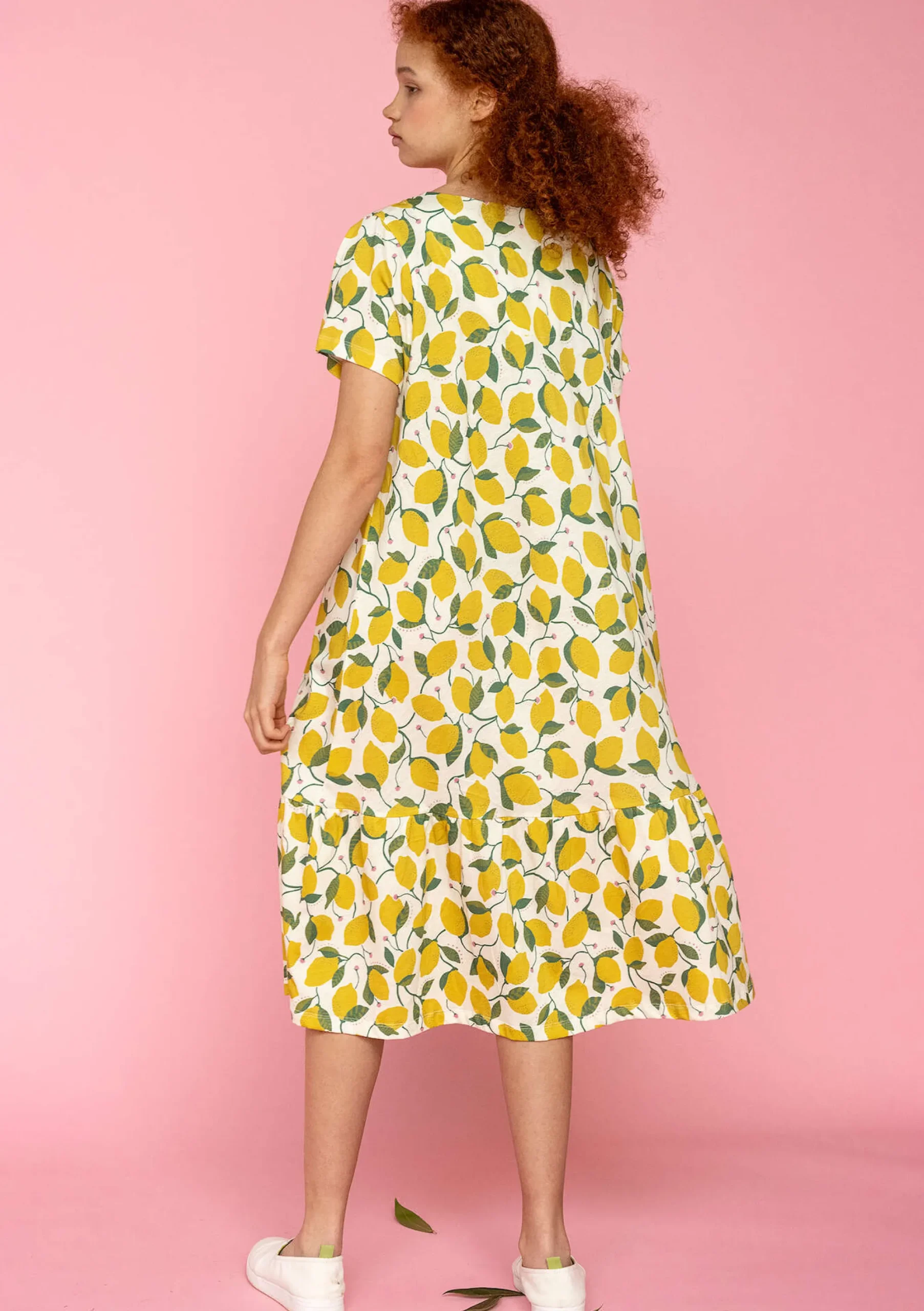 New Gudrun Sjödén Jerseykleid Luisa Aus Bio-Baumwolle ungebleicht