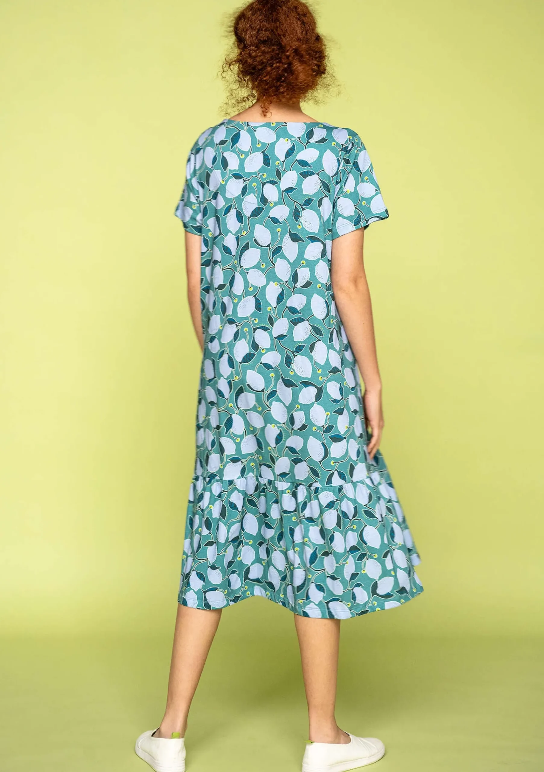 Online Gudrun Sjödén Jerseykleid Luisa Aus Bio-Baumwolle aqua