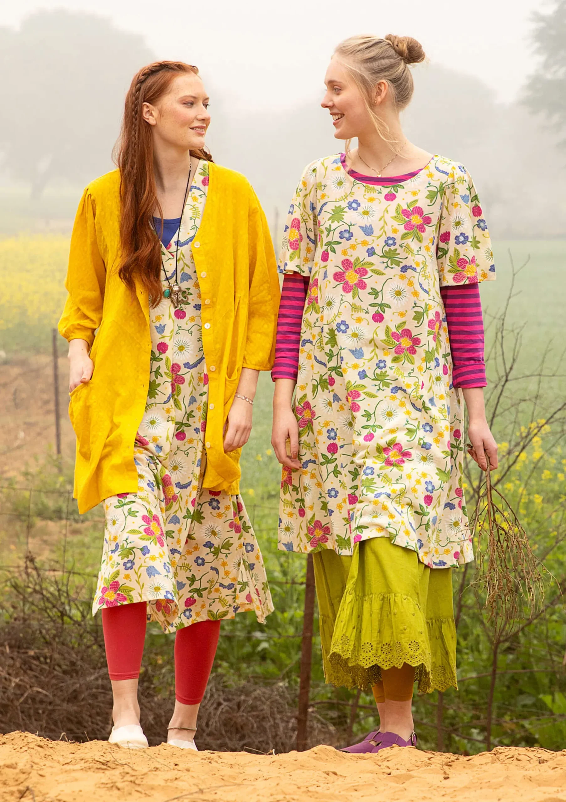 Online Gudrun Sjödén Jerseykleid Midsommarnatt Aus Bio-Baumwolle holunderblüte