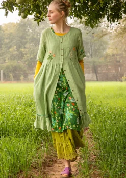 Hot Gudrun Sjödén Jerseykleid Midsommarsol Aus Bio-Baumwolle seegras