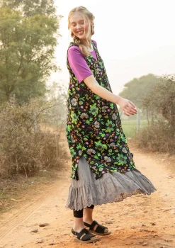 Clearance Gudrun Sjödén Jerseykleid Midsommarsol Aus Bio-Baumwolle schwarz