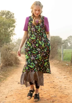 Clearance Gudrun Sjödén Jerseykleid Midsommarsol Aus Bio-Baumwolle schwarz