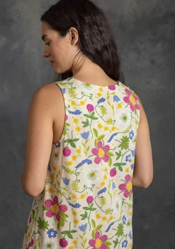 New Gudrun Sjödén Jerseykleid Midsommarsol Aus Bio-Baumwolle holunderblüte