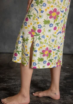 New Gudrun Sjödén Jerseykleid Midsommarsol Aus Bio-Baumwolle holunderblüte