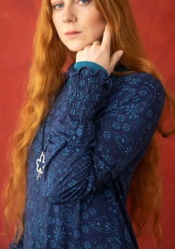 Hot Gudrun Sjödén Jerseykleid Pegasus Aus Modal dunkelindigo