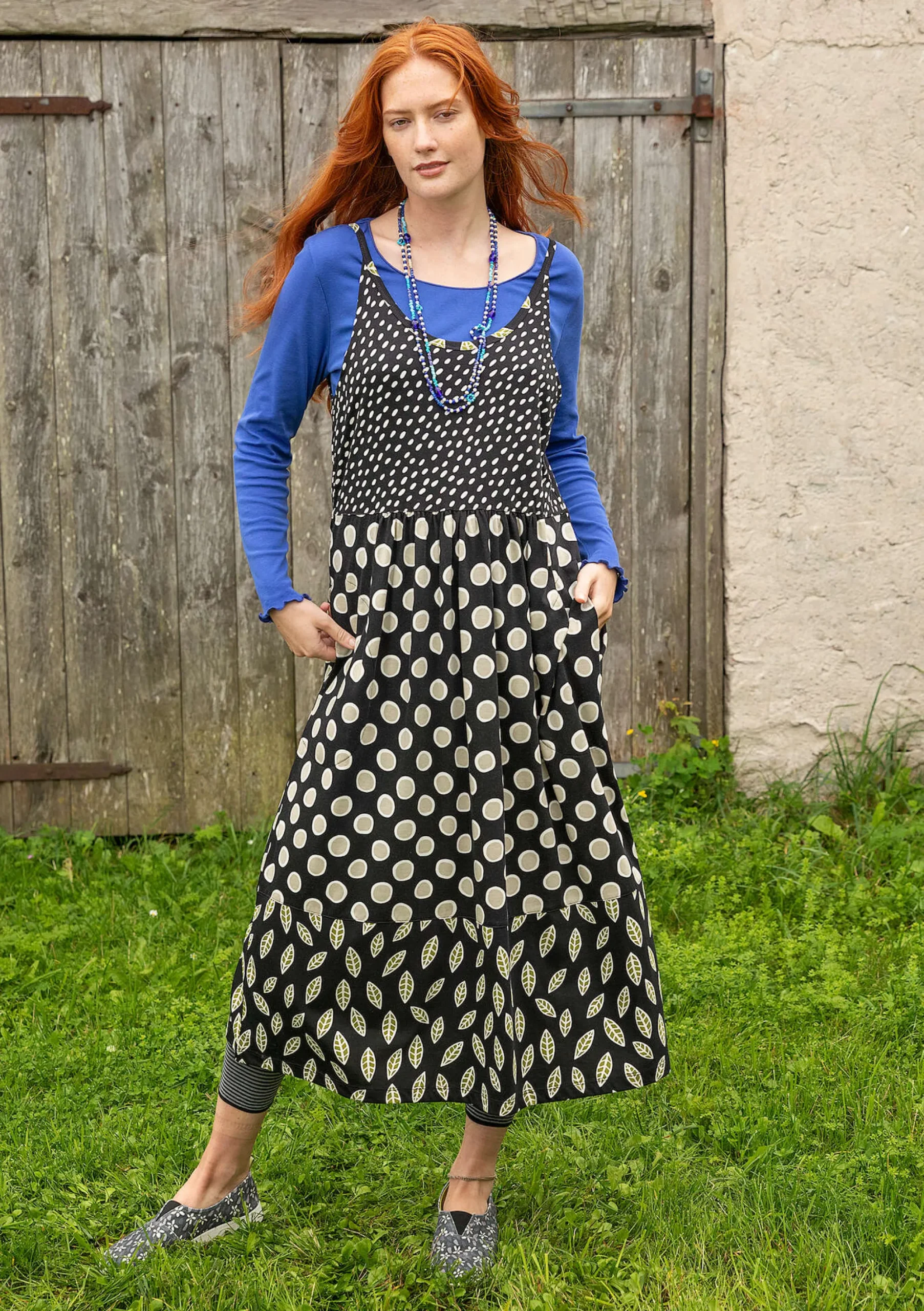 Sale Gudrun Sjödén Jerseykleid Singö Aus Bio-Baumwolle/Modal schwarz