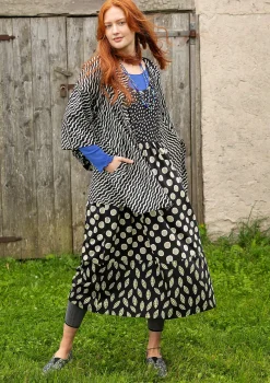 Sale Gudrun Sjödén Jerseykleid Singö Aus Bio-Baumwolle/Modal schwarz