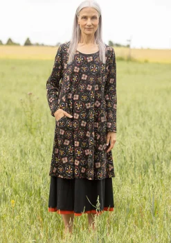 New Gudrun Sjödén Jerseykleid Star Aus Bio-Baumwolle schwarz