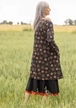 New Gudrun Sjödén Jerseykleid Star Aus Bio-Baumwolle schwarz