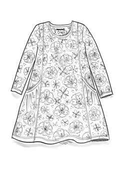 New Gudrun Sjödén Jerseykleid Star Aus Bio-Baumwolle schwarz
