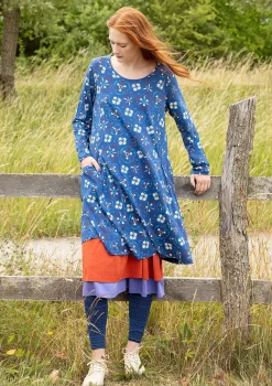 Outlet Gudrun Sjödén Jerseykleid Star Aus Bio-Baumwolle porzellanblau
