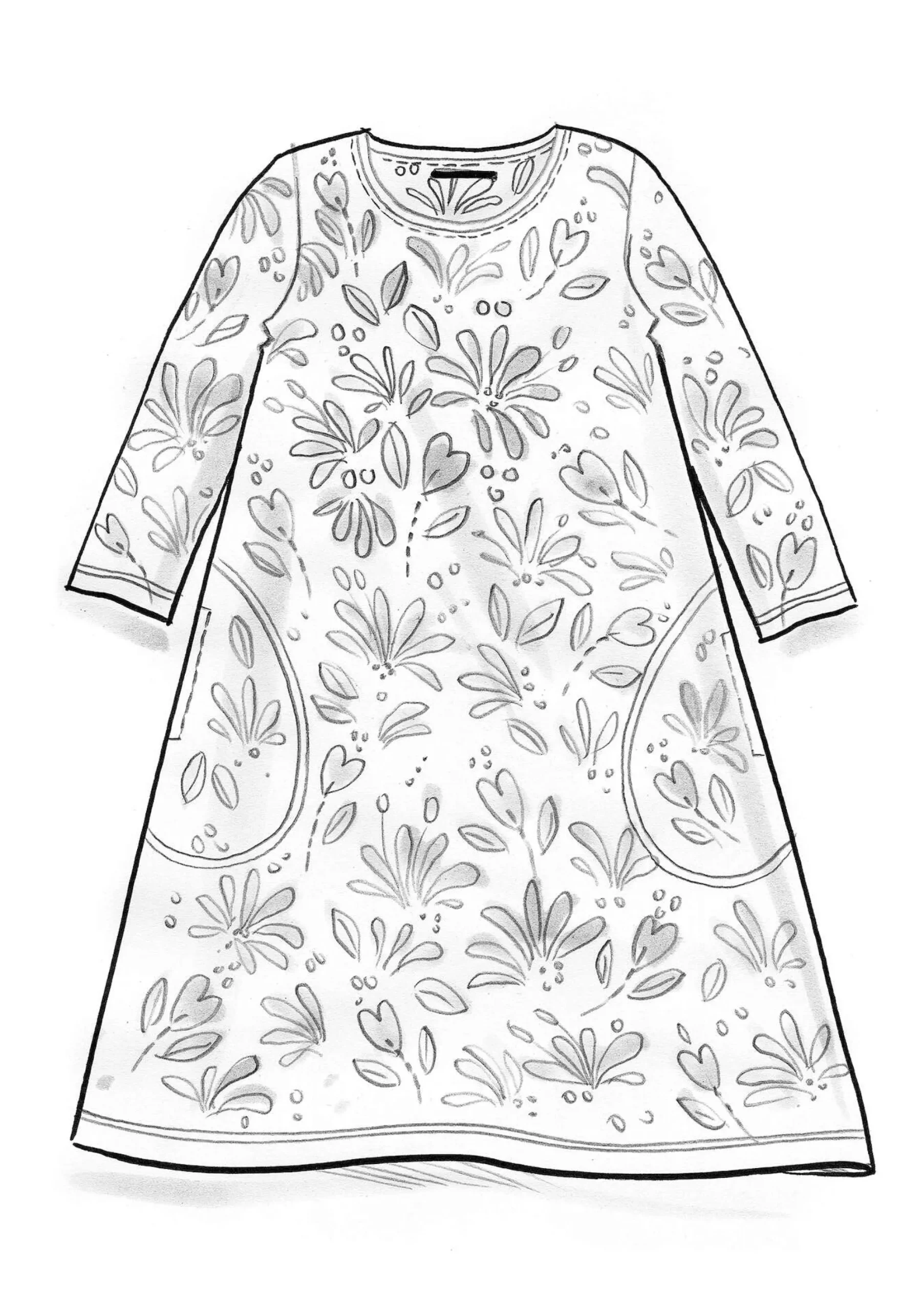 Clearance Gudrun Sjödén Jerseykleid Strandäng Aus Lyocell/Elasthan lupine