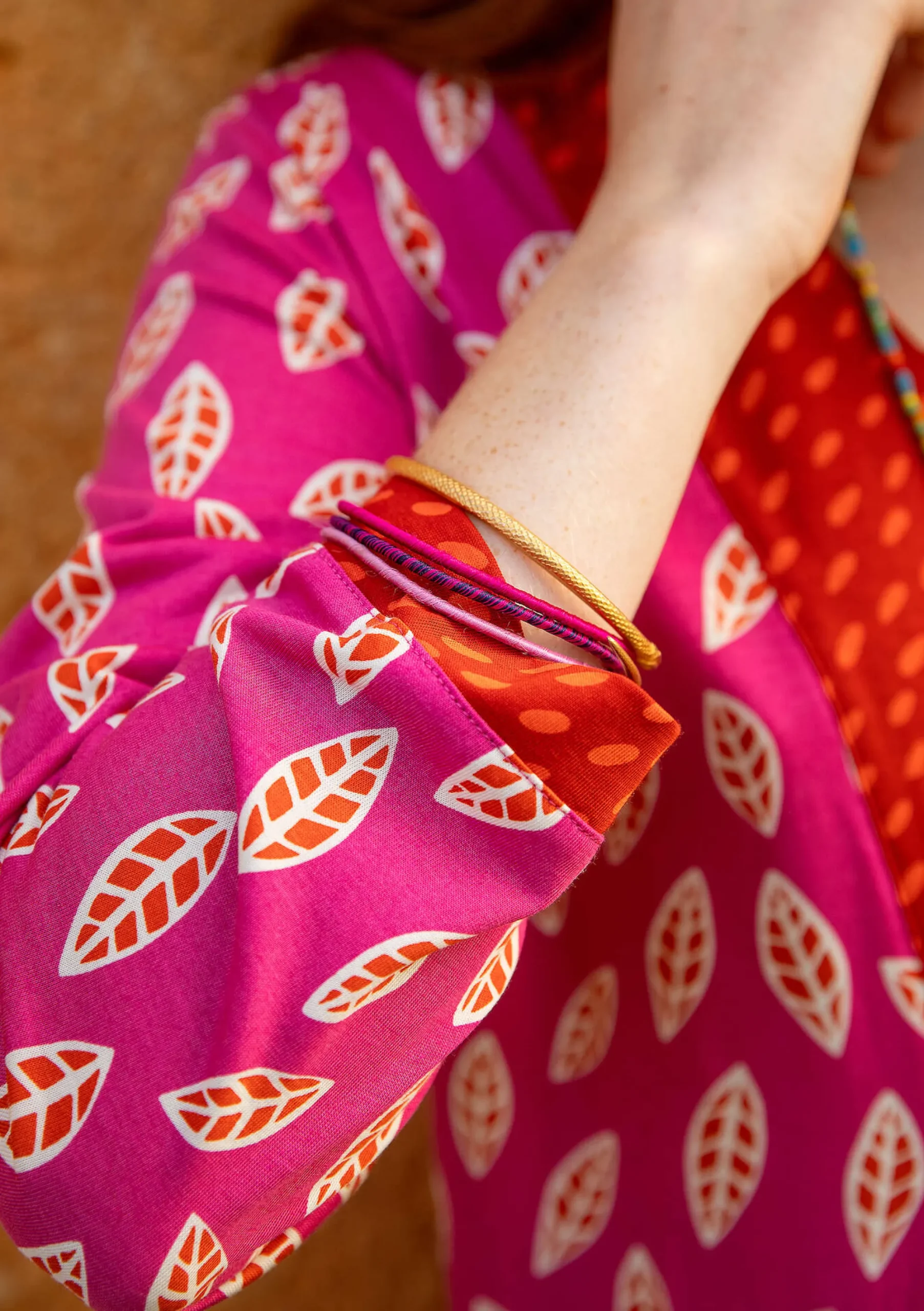 Gudrun Sjödén Jerseykleid Åland Aus Bio-Baumwolle/Modal dunkelpfingstrose