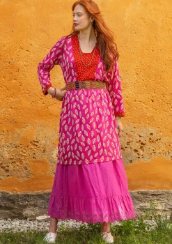 Gudrun Sjödén Jerseykleid Åland Aus Bio-Baumwolle/Modal dunkelpfingstrose