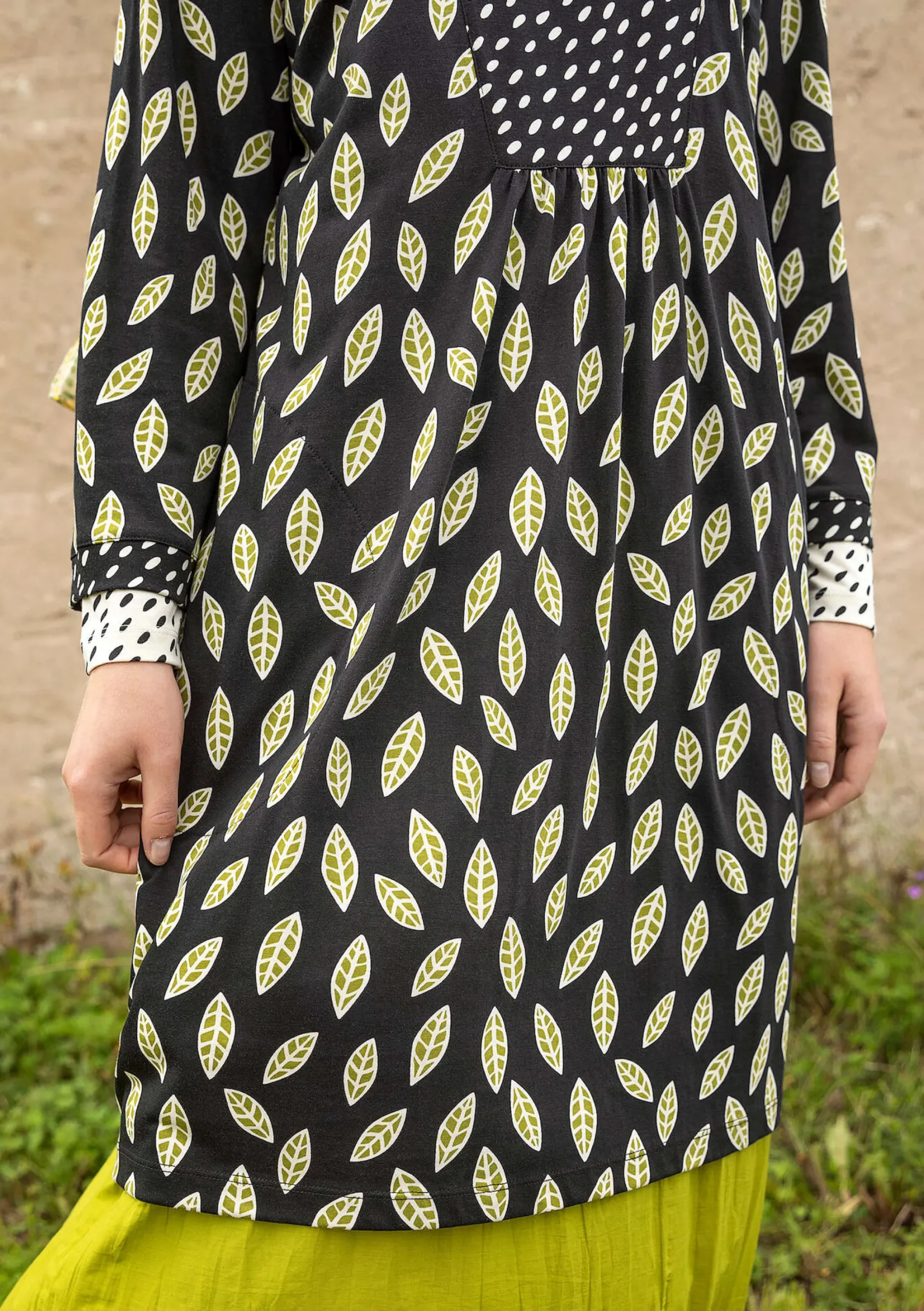 Best Gudrun Sjödén Jerseykleid Åland Aus Bio-Baumwolle/Modal schwarz