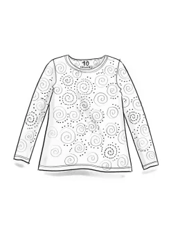 Outlet Gudrun Sjödén Jerseyshirt Ada Aus Lyocell/Elasthan ananas