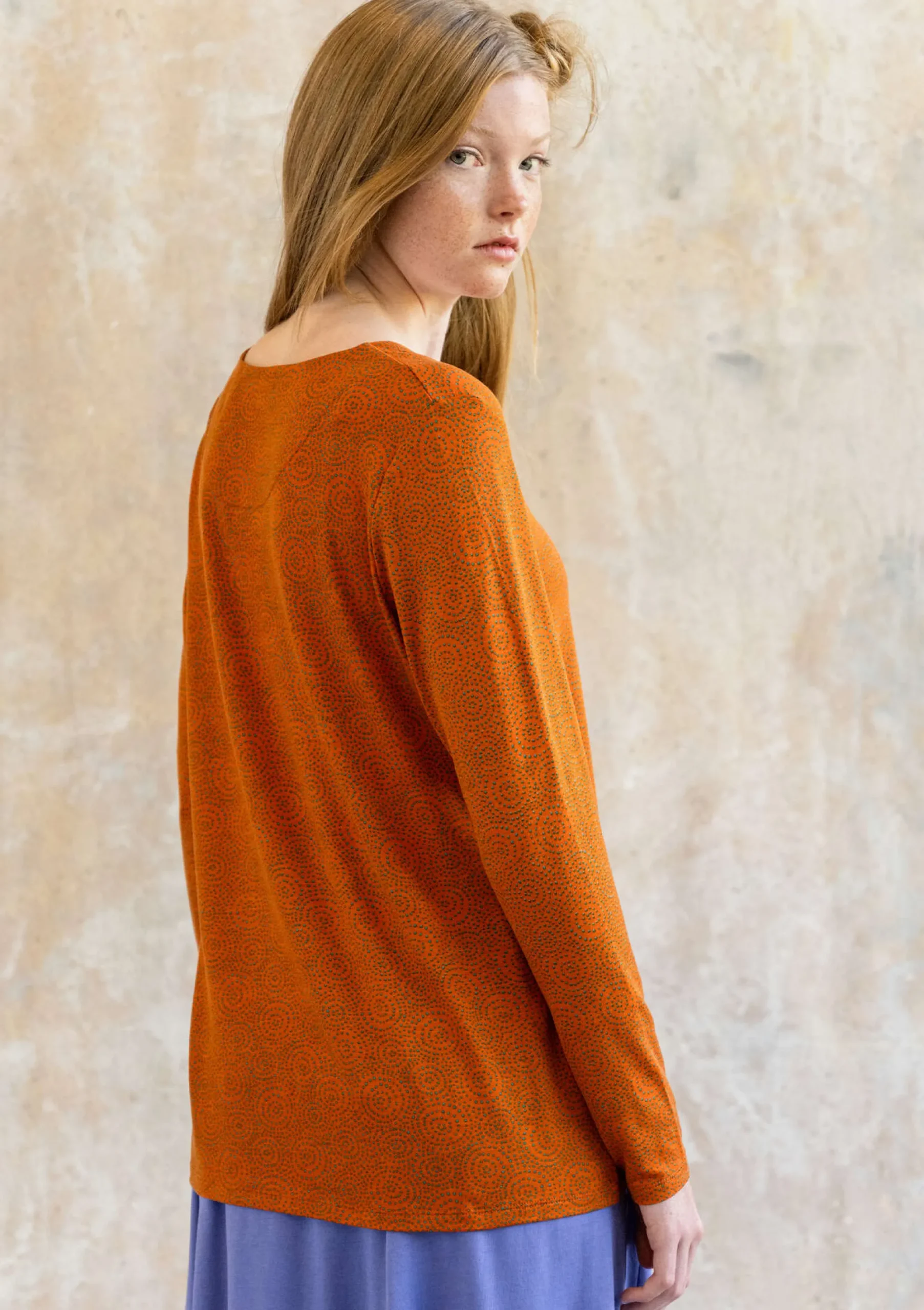 Clearance Gudrun Sjödén Jerseyshirt Ada Aus Lyocell/Elasthan masala-gemustert