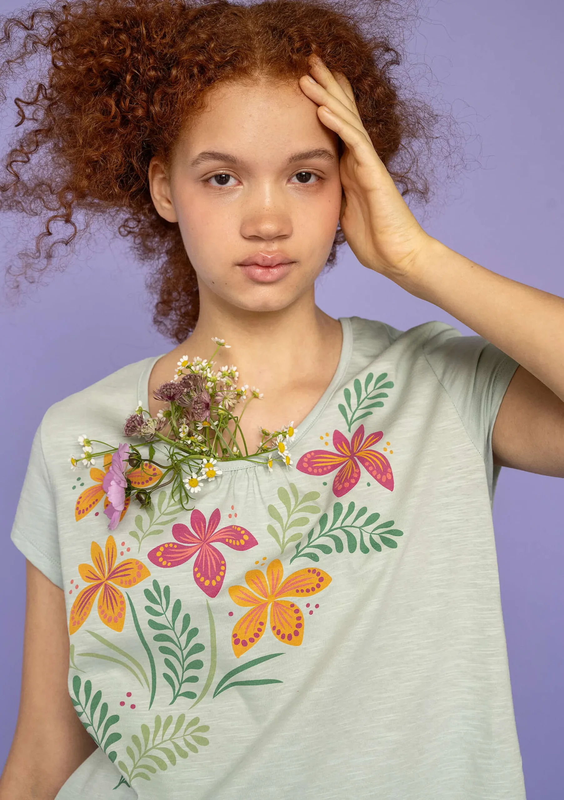 Hot Gudrun Sjödén Jerseyshirt Iris Aus Bio-Baumwolle minze