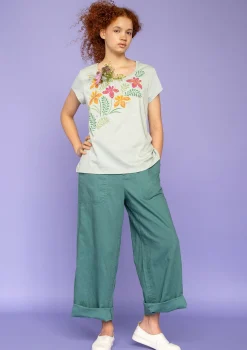 Hot Gudrun Sjödén Jerseyshirt Iris Aus Bio-Baumwolle minze