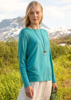 Sale Gudrun Sjödén Jerseyshirt Pencil Aus Lyocell/Elasthan türkis