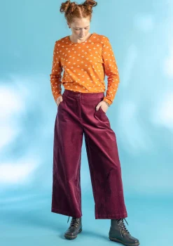 Hot Gudrun Sjödén Jerseyshirt Stella Aus Bio-Baumwolle/Elasthan vogelbeere-gemustert