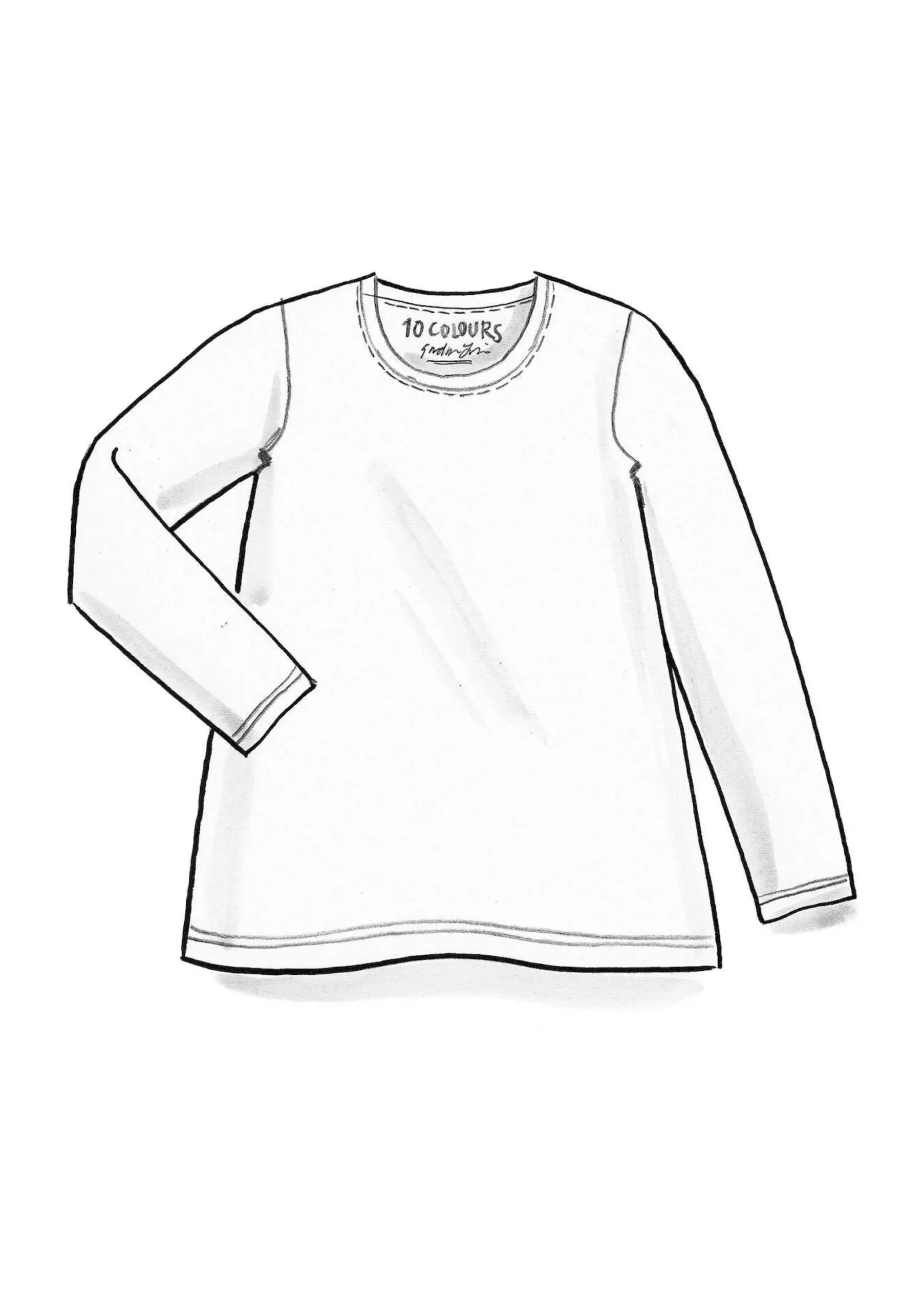 Online Gudrun Sjödén Jerseyshirt Stella Aus Bio-Baumwolle/Elasthan koriander