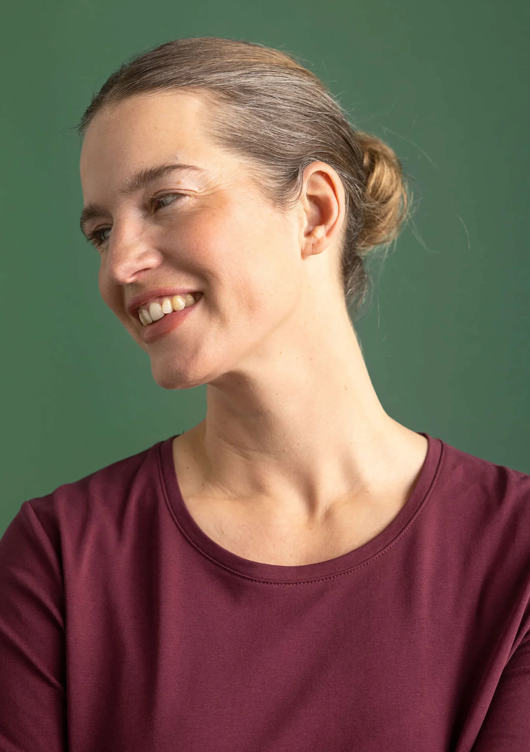 Hot Gudrun Sjödén Jerseyshirt Stella Aus Bio-Baumwolle/Elasthan aubergine