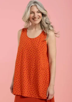 Sale Gudrun Sjödén Jerseytop Dot Aus Bio-Baumwolle/Modal/Elasthan chili