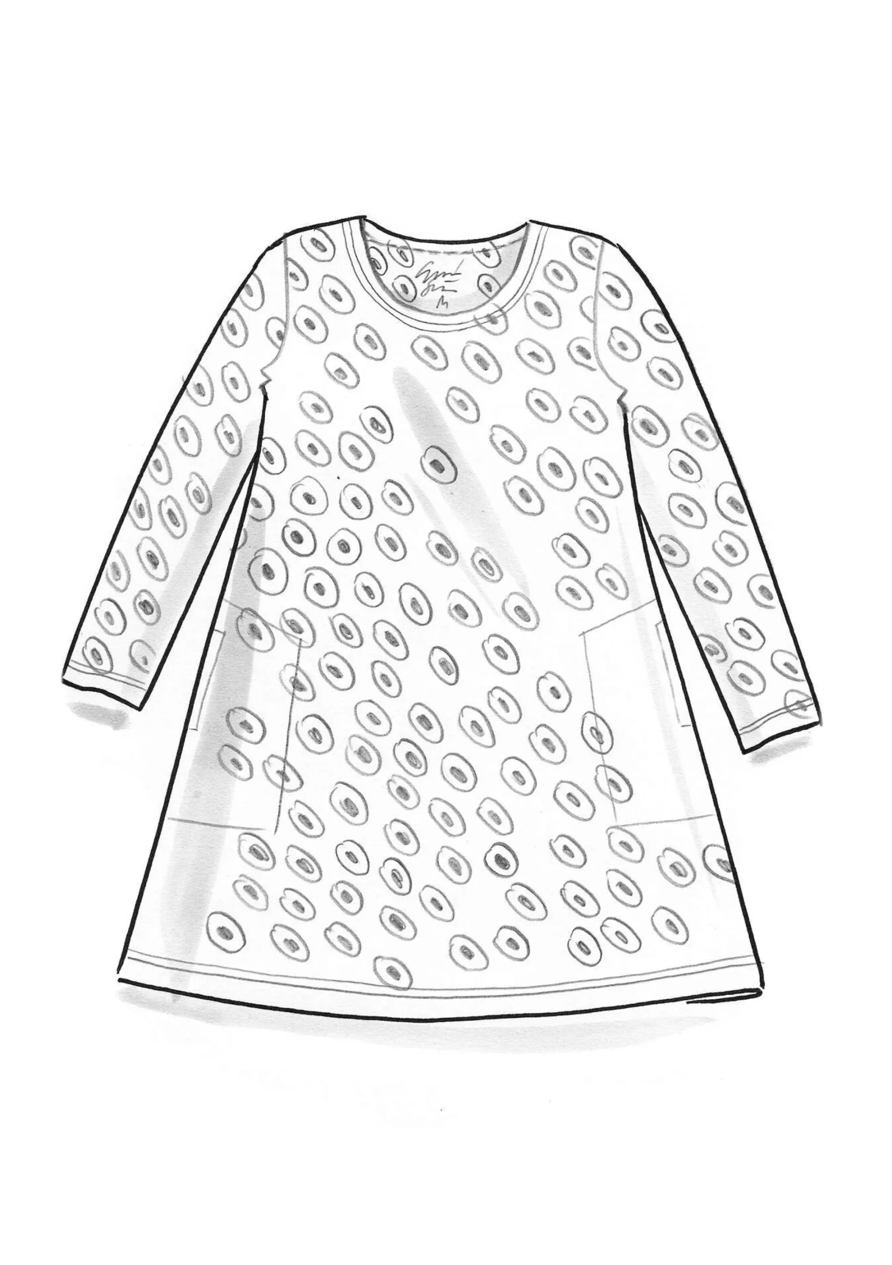 Outlet Gudrun Sjödén Jerseytunika Billie Aus Bio-Baumwolle/Modal aqua-gemustert