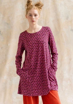 Hot Gudrun Sjödén Jerseytunika Billie Aus Bio-Baumwolle/Modal hibiskus-gemustert