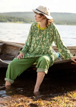Hot Gudrun Sjödén Jerseytunika Blåsippa Aus Bio-Baumwolle/Modal pistazie