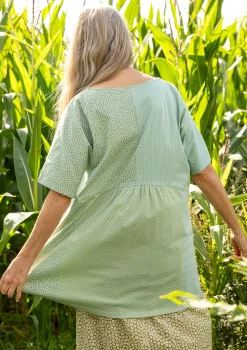 Hot Gudrun Sjödén Jerseytunika Sigfride Aus Bio-Baumwolle frostgrün
