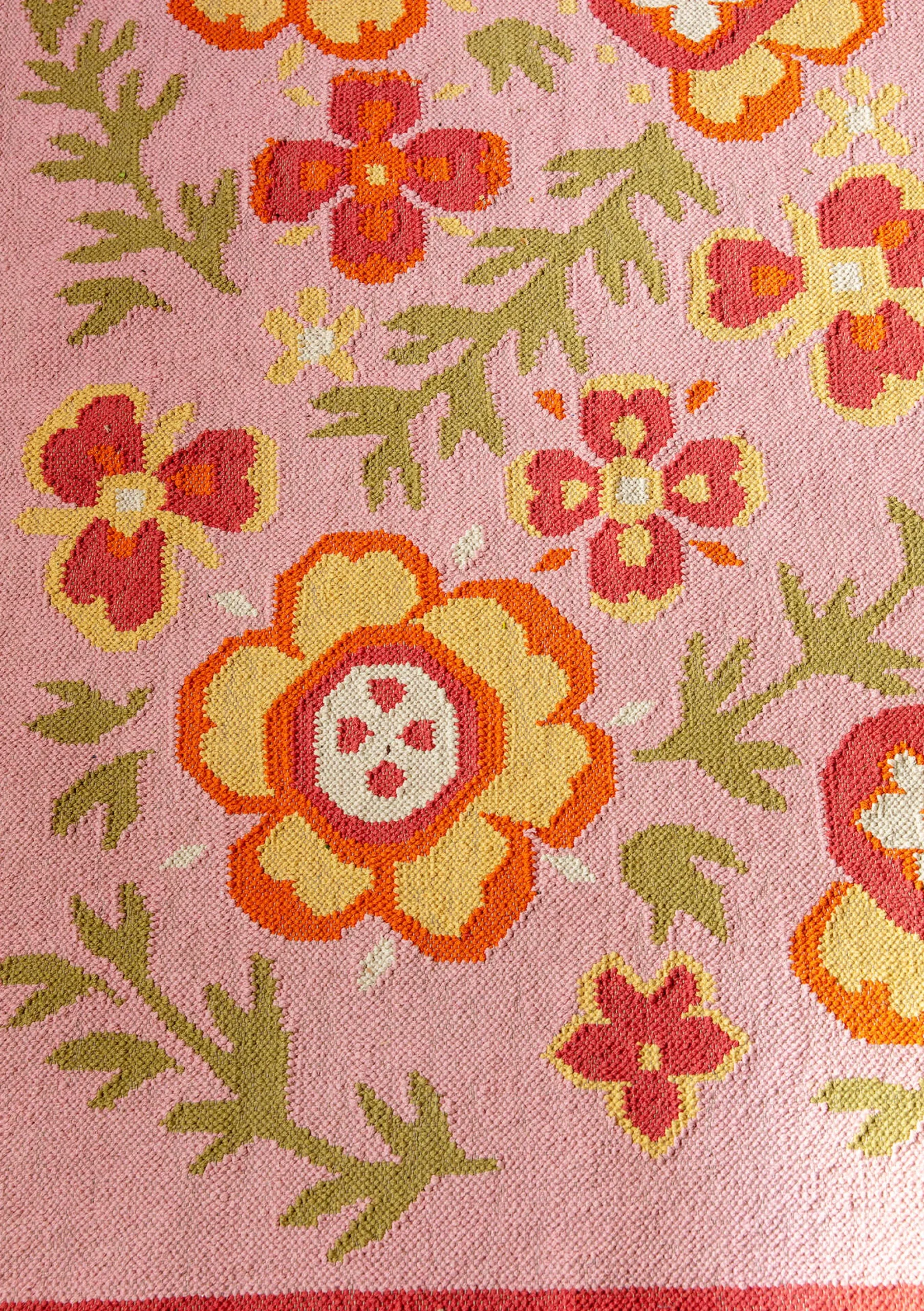 Outlet Gudrun Sjödén Kelim Petals Aus Bio-Baumwolle aschrosa
