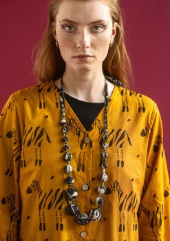 Online Gudrun Sjödén Kette Zuri Aus Bio-Baumwolle/Recyclingholz schwarz