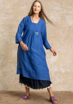 New Gudrun Sjödén Kleid Aus Leinengewebe lupine