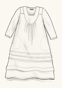 New Gudrun Sjödén Kleid Aus Leinengewebe schwarz