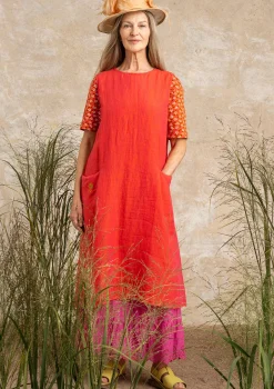 Online Gudrun Sjödén Kleid Aus Leinengewebe radieschen