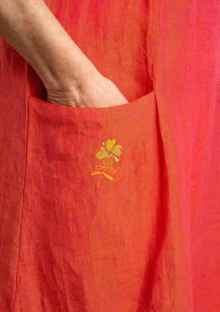 Online Gudrun Sjödén Kleid Aus Leinengewebe radieschen