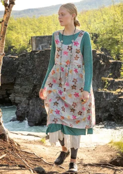 Clearance Gudrun Sjödén Kleid Brush Aus Bio-Baumwollgewebe graureiher