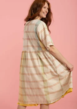 Best Gudrun Sjödén Kleid Fields Aus Baumwollgewebe ungebleicht