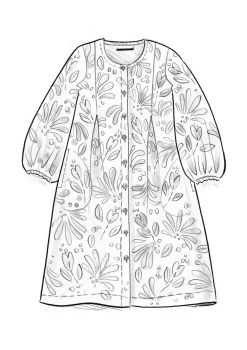 Discount Gudrun Sjödén Kleid Kaprifol Aus Bio-Baumwolle ananas