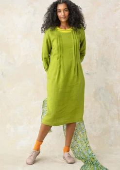 Best Gudrun Sjödén Kleid Lillian Aus Leinengewebe hellkräutergrün