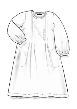 Best Gudrun Sjödén Kleid Lillian Aus Leinengewebe hellkräutergrün