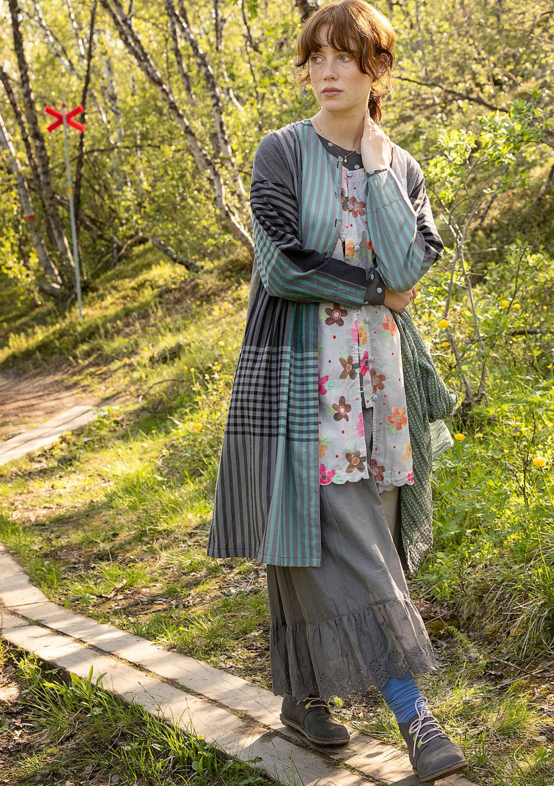 Online Gudrun Sjödén Kleid Madras Aus Bio-Baumwollgewebe schwarz