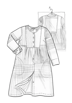 Online Gudrun Sjödén Kleid Madras Aus Bio-Baumwollgewebe schwarz