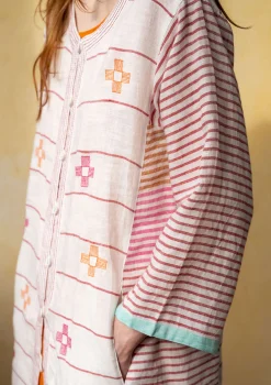 Gudrun Sjödén Kleid Mandvi Aus Leinen masala