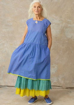 New Gudrun Sjödén Kleid Nord Aus Bio-Baumwollgewebe lotusblau